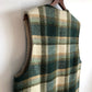 Plaid Wool Sweater Vest
