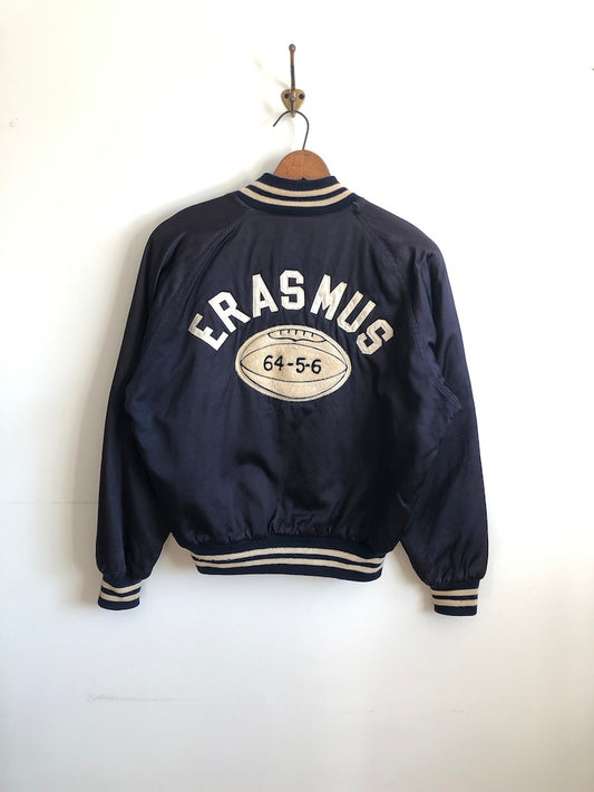 60's Friedman's Athletic Equipment Erasmus H.S. Football Matte Satin Varsity Jacket